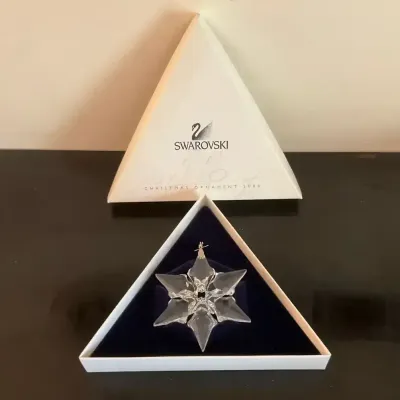 2000 Swarovski Snowflake Crystal Christmas Ornament 