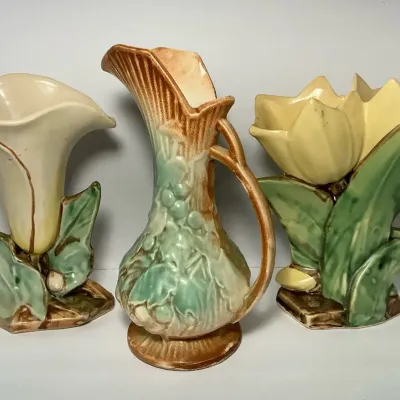 McCoy Pottery Pitcher & Vases 