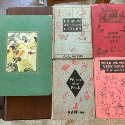 1950s A. A. Milne Books & Lewis Carroll Alice in Wonderland
