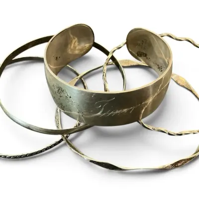 Sterling Silver Bracelets Inc S. Kirk & Son Open Bangle Bracelet (64.22 Grams)