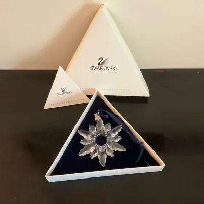 Swarovski Crystal Snowflake 1998 Christmas Ornament