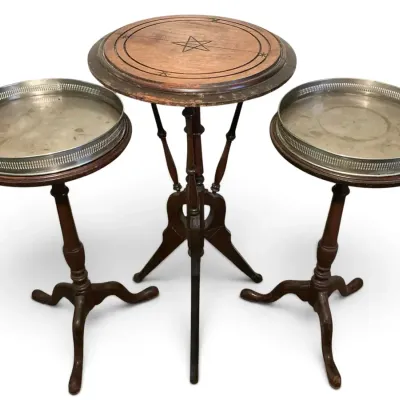 Three Vintage Plant Stands (15 x 30 Tallest)