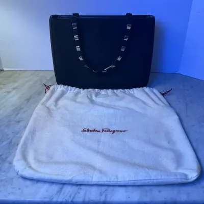 Salvatore Ferragamo Black Handbag 