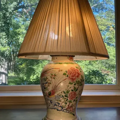 Hand Painted Table Lamp (32 Inch)