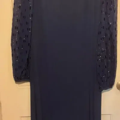 Vintage Risking Bros. Inc Navy Blue Dress