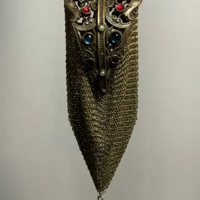 Antique Metal Mesh Coin Purse 