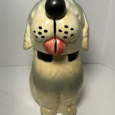 McCoy Pottery “Dan The Dog” Vintage Ceramic Treat Jar (4 x 8)