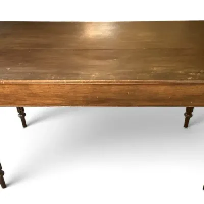 Mahogany Sheraton Style Table (23.5 x 48 x 28.5)