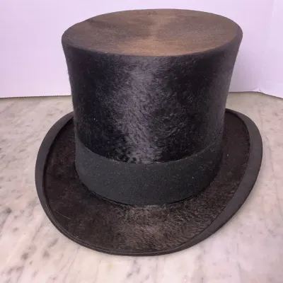 Sheldon For The Hecht Company Superfine Beaver Top Hat 