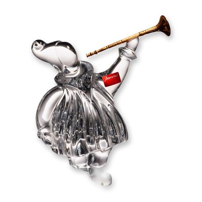 Baccarat by Jean Boggio Crystal Masquerade Trumpeter Figurine