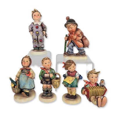 6pc Goebel Hummel Earthenware Figurines