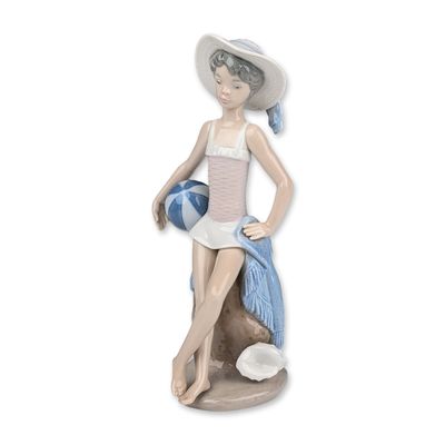 Lladro Glazed Porcelain Figurine, Summer 01005219