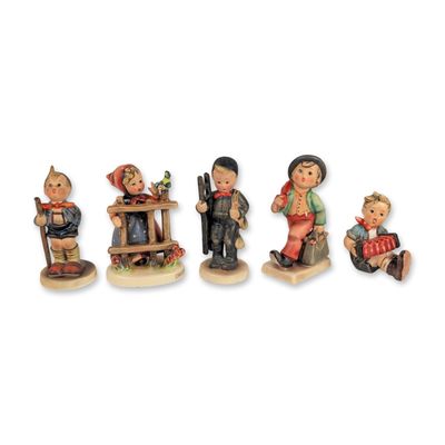 5pc Goebel Hummel Earthenware Figurines