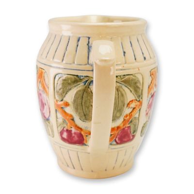 Weller Art Pottery Zona Apple Pattern Ceramic Pitcher