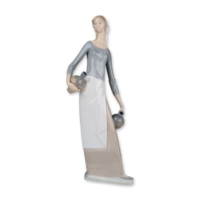 Nao by Lladro Porcelain Figurine, The Jug Carrier