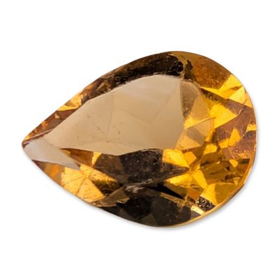 Yellow Citrine Pear Cut Loose Gemstone