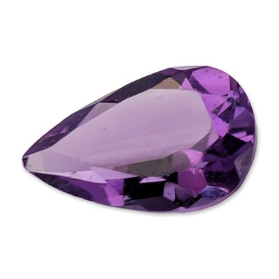 Pear Cut Purple Amethyst Loose Gemstone