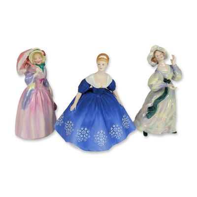 3pc Royal Doulton Porcelain Figurines