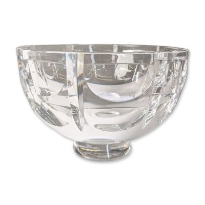 Orrefors Simon Gate Thousand Windows Crystal Bowl