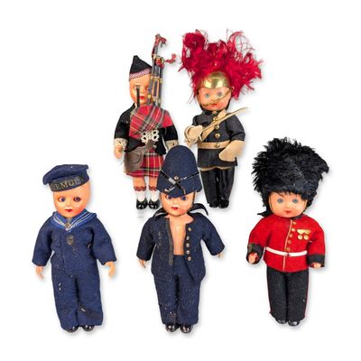 5pc English Souvenir Dolls