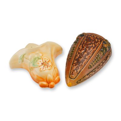 Roseville Florentine and Weller Panella Pottery Wall Pockets