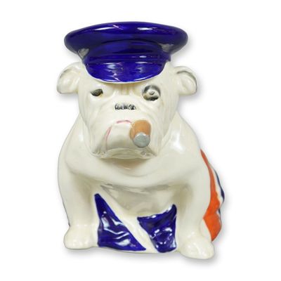 Royal Doulton Porcelain Large Figurine, Union Jack Bulldog