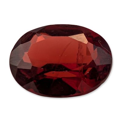Oval Cut Deep Red Loose Garnet