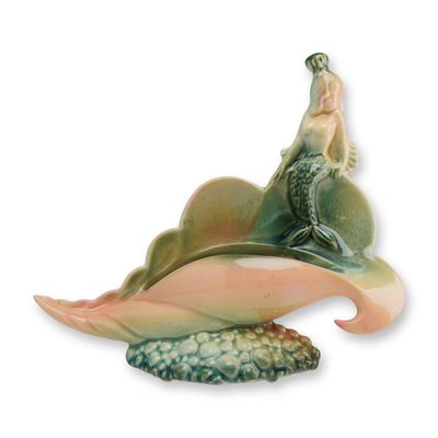 Hull Pottery Ebb Tide Mermaid Planter