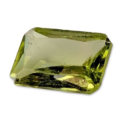 Emerald Cut Yellow Green Peridot