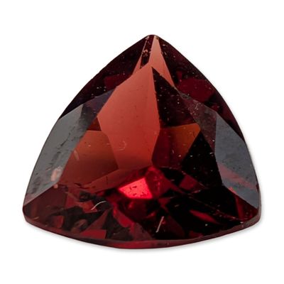 Trillion Cut Red Garnet Gemstone