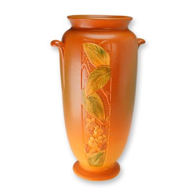 Weller Pottery Velva Pattern Matte Glaze Ceramic Vase