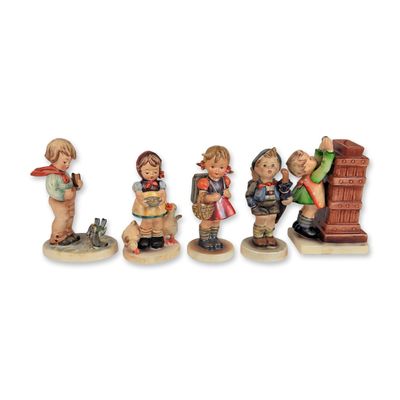 5pc Goebel Hummel Earthenware Figurines