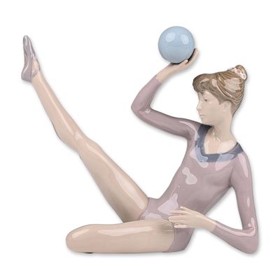 Lladro Porcelain Figurine, Gymnast Balancing Ball 01005332