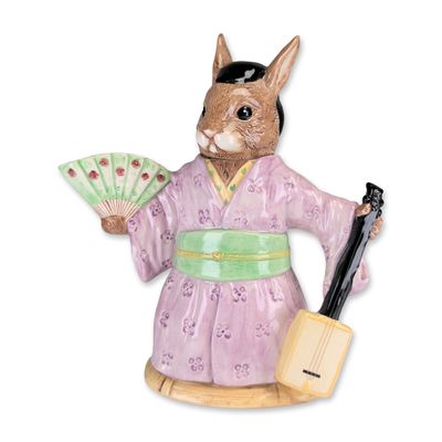 Royal Doulton Limited Edition Bunnykins Geisha Girl Ceramic Teapot Model D 7126
