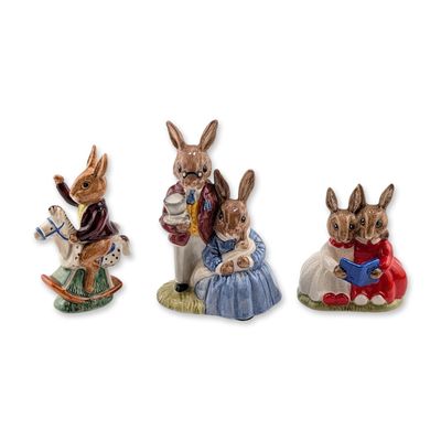 3pc Royal Doulton Bunnykins Figurines, DB68, DB12 & DB151