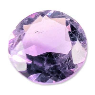 Round Brilliant Cut Purple Amethyst Gemstone