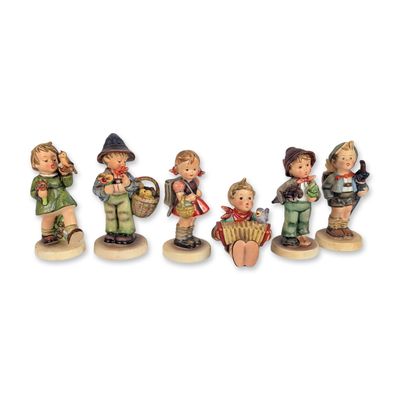 6pc Goebel Hummel Earthenware Figurines