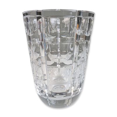 Orrefors Cut Lead Crystal Vase, Thousand Windows