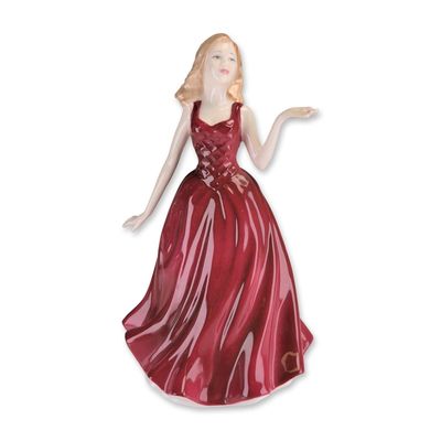 Royal Doulton Porcelain Ruby Figurine HN 4521, Signed and Dated