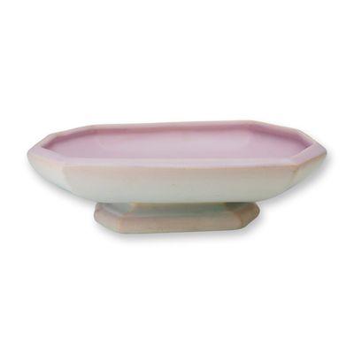 Weller Pottery Lavonia Art Deco Octagonal Footed Ceramic Bowl