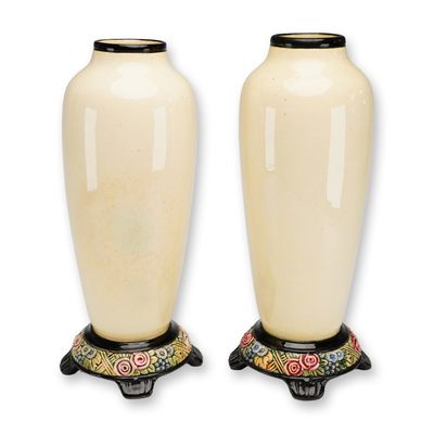Pair of Weller Pottery Tivoli Vases
