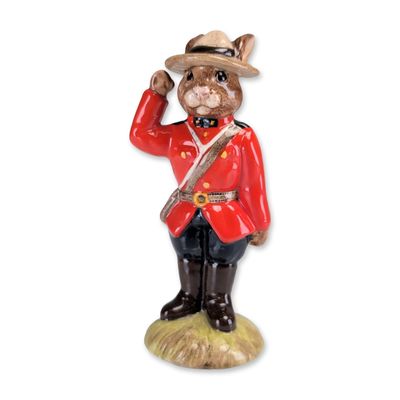 Royal Doulton Limited Edition Mountie Bunnykins Ceramic Figurine Model DB 135