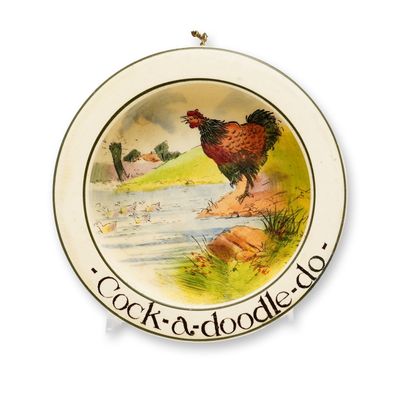 Royal Doulton Seriesware Baby Dish, Cock-A-Doodle-Do