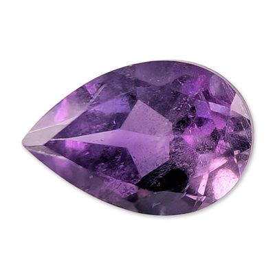Natural Pear Cut Purple Amethyst Gemstone