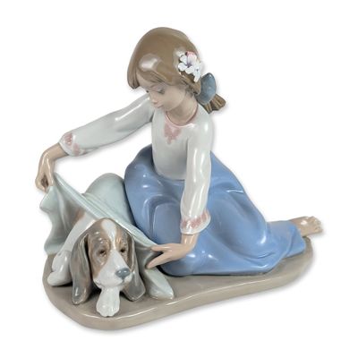 Lladro Spanish Porcelain Dogs Best Friend Figurine 5688