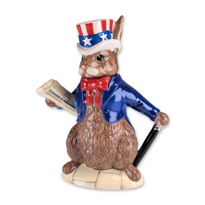 Royal Doulton Bunnykins USA President Ceramic Teapot Model D 6996