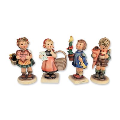 4pc Collection of Goebel Hummel Earthenware Figurines