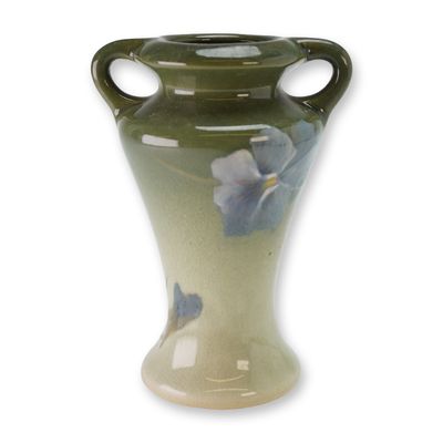 Weller Art Pottery Twin-Handled Floral Vase, Eocean