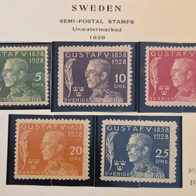 Early 1900s & 2005-2014 Swedish Stamps