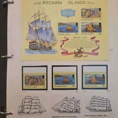 Ship Stamps and History Binder